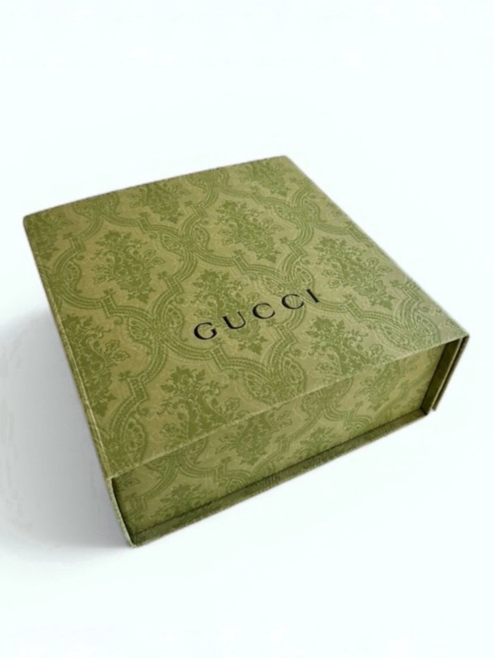 GUCCI Herbarium Print Green Floral Gift Box, Authentic Luxury Packaging